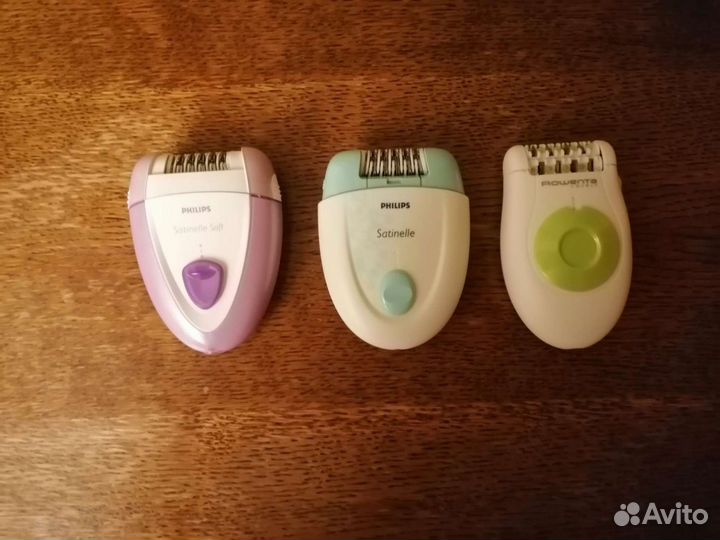 Эпиляторы philips, roventa. новые