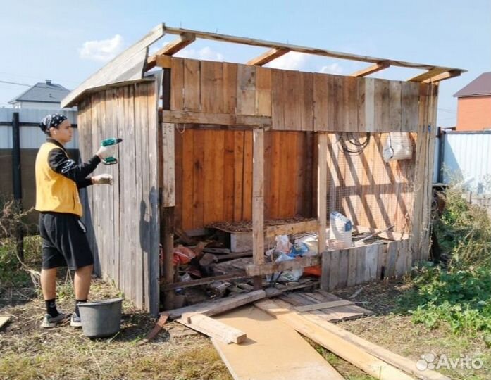 Курятник 2 х 4 на 30 кур, сарай, хозблок, навес