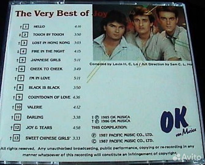 Joy – The Very Best Of japan CD-R TY 8.11493