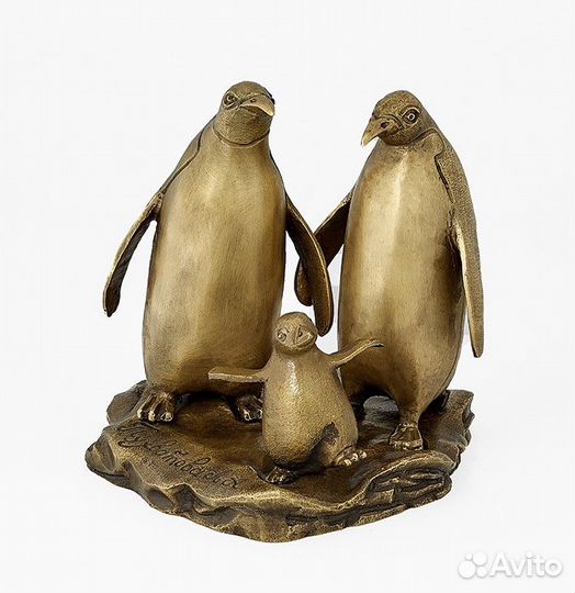 Статуэтка. Пингвины Пара. Семья пингвинов