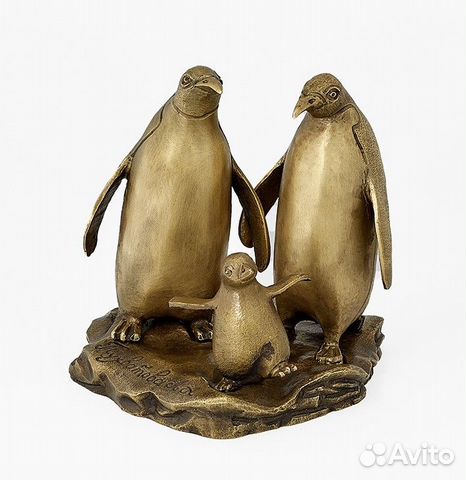 Статуэтка. Пингвины Пара. Семья пингвинов