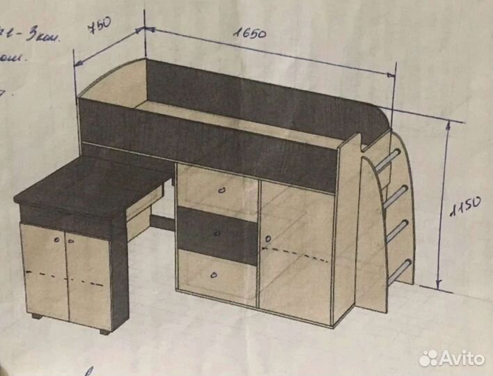 Кровать-чердак