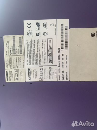 Коммутатор Extreme Summit X450A-24XDC