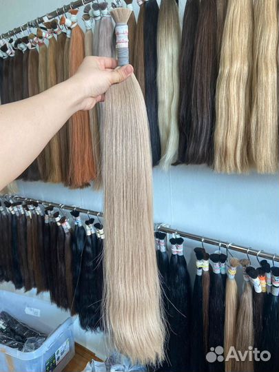 Волосы для наращивания натуральные длина 75