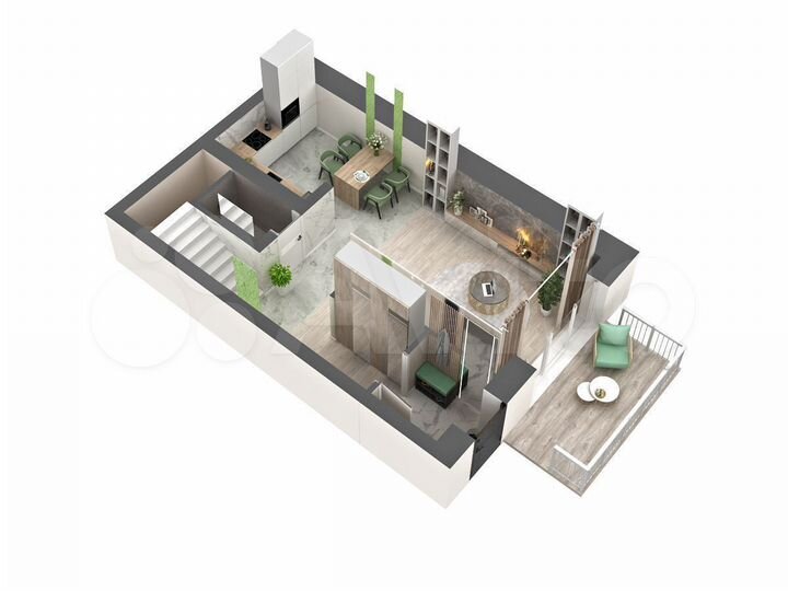 3-к. квартира, 90 м², 1/2 эт.