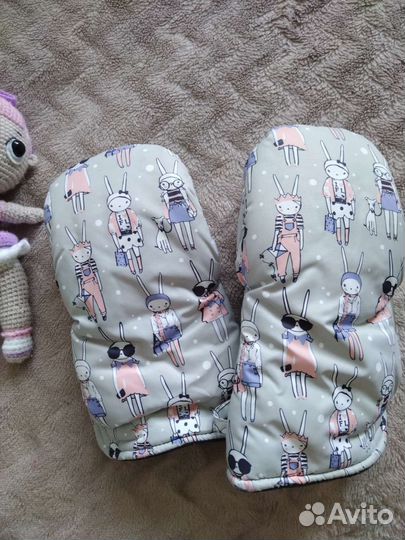 Муфта варежки на коляску
