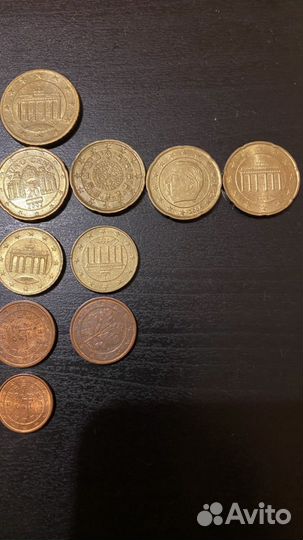 Евроценты 50,20,10,2,1