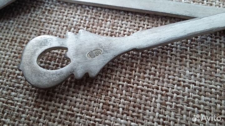 Ложки чайные.6 шт.серебро,84 пр.вес 135 грамм