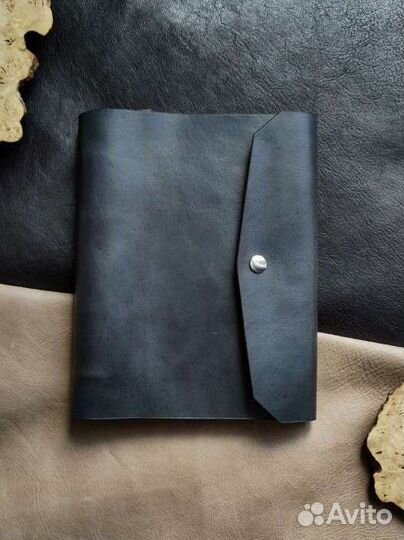 Блокнот-ежедневник на кольцах из натуральной кожи