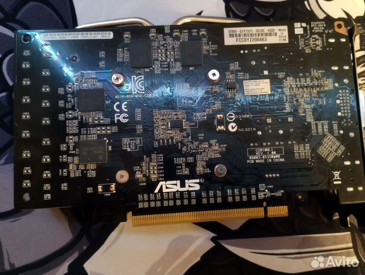 Видеокарта asus GTX750TI strix 4GB
