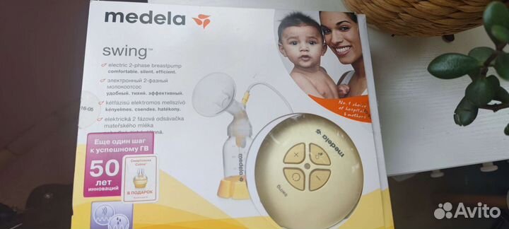 Молокоотсос medela swing flex электрический