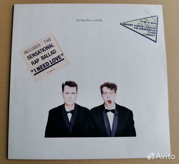 Виниловая пластинка Pet Shop Boys – Actually