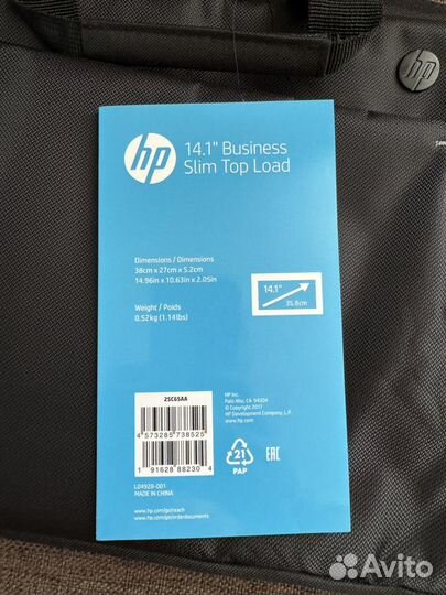 Сумка для ноутбука HP Business Slim Top Load
