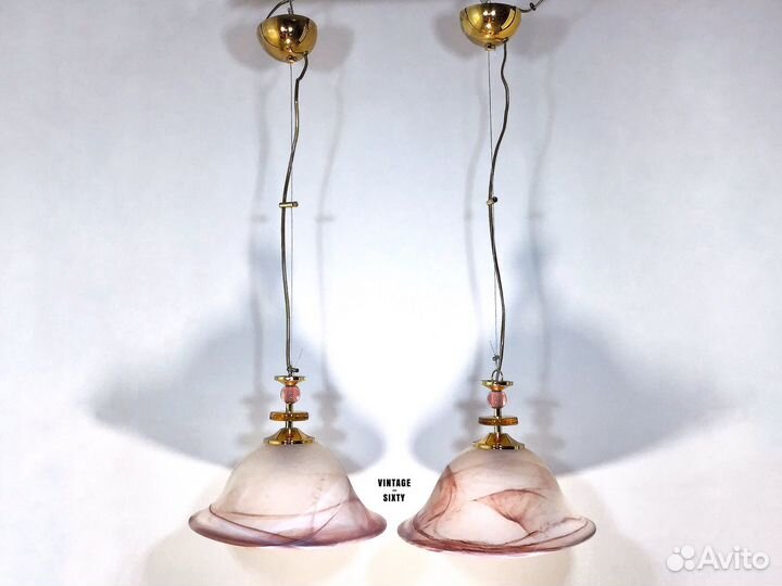 Светильник подвесной винтажный Италия 80-90-е гг