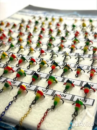 Тройник с эпоксидом shark, крючок VMC и owner