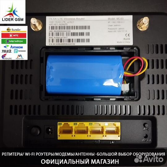 Антенна 30дБ Парабола 3.2 wifi Роутер MC 60