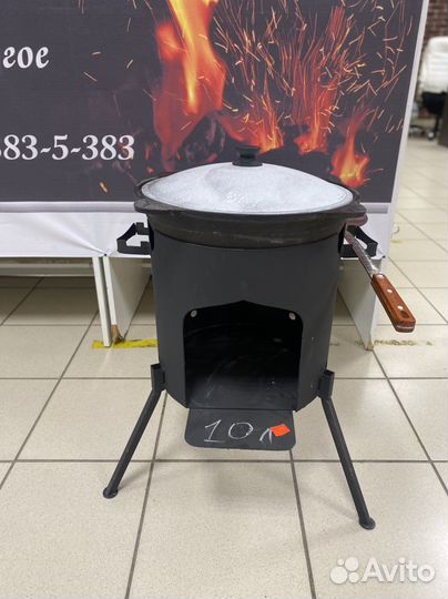 Казан чугунный печь под казан