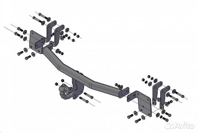 Фаркоп Mitsubishi Outlander с 2012-2021г. без эл