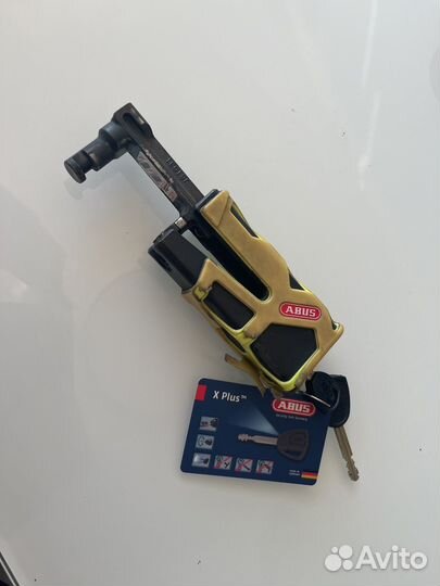 Замок на диск мотоцикла Abus с креплением