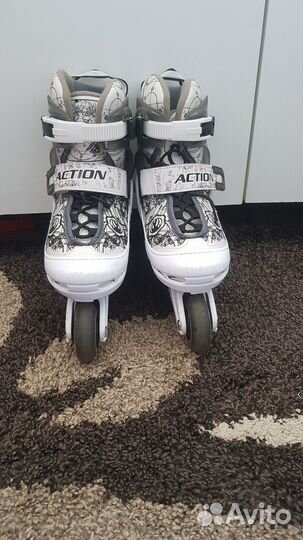 Детские раздвижные ролики р-р 30-33