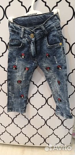 Джинсы для девочки 18мес
