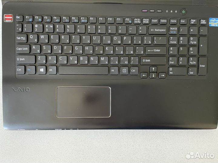 Ноутбук sony vaio 17,3