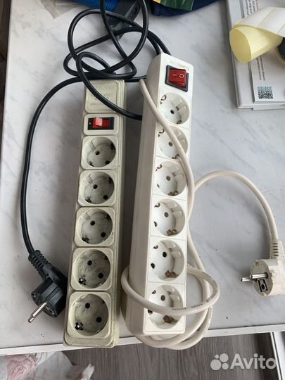 Сетевой удлинитель 6 розеток с заземлением 1,8 м