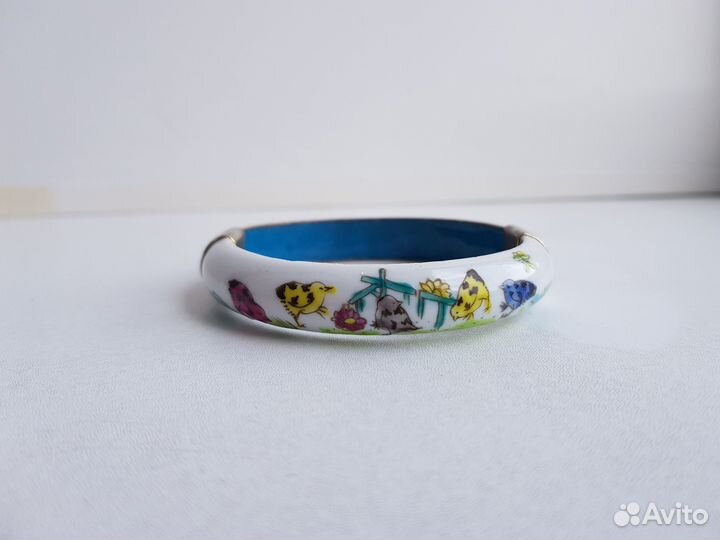 Браслет Клуазоне. Металл. Цветная эмаль. Винтаж