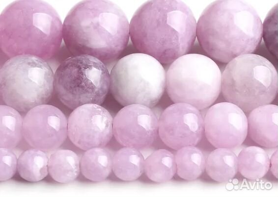 Натуральный Пурпурный Ангелит. 8 мм, 44-46 шт