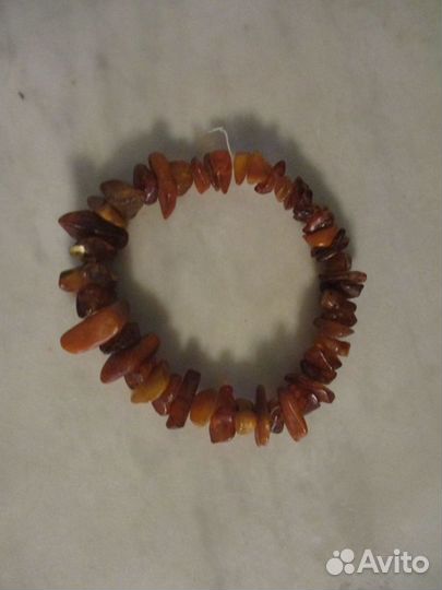 Старый янтарь бусы