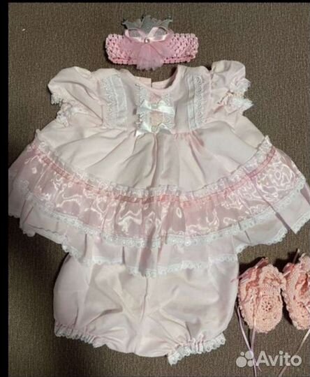 Летний комплект на выписку для девочки