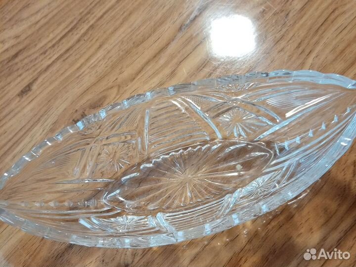 Ваза для фруктов хрусталь