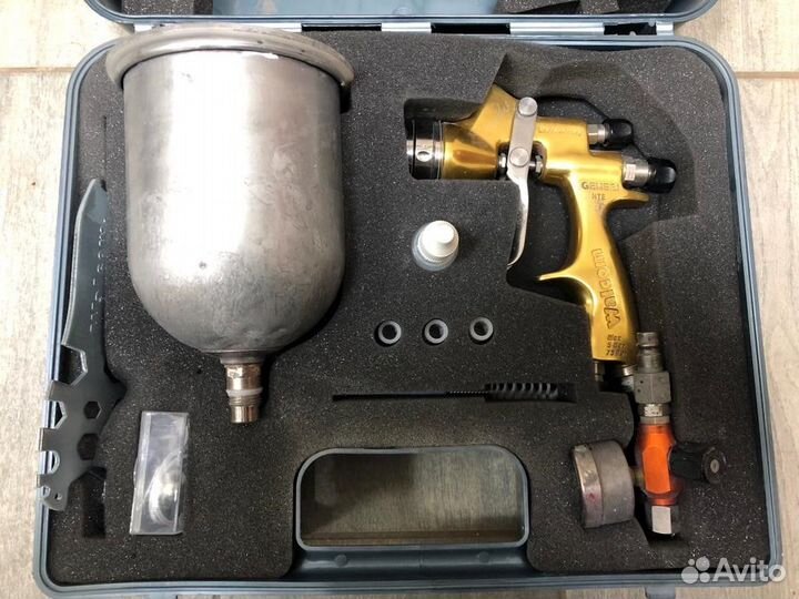 Краскопульт Walcom Genesi Gold HTE Top line 1,3