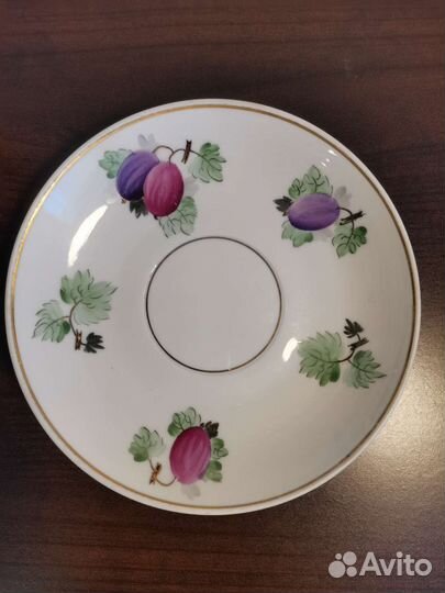 Чайная пара Крыжовник фарфор Пролетарий