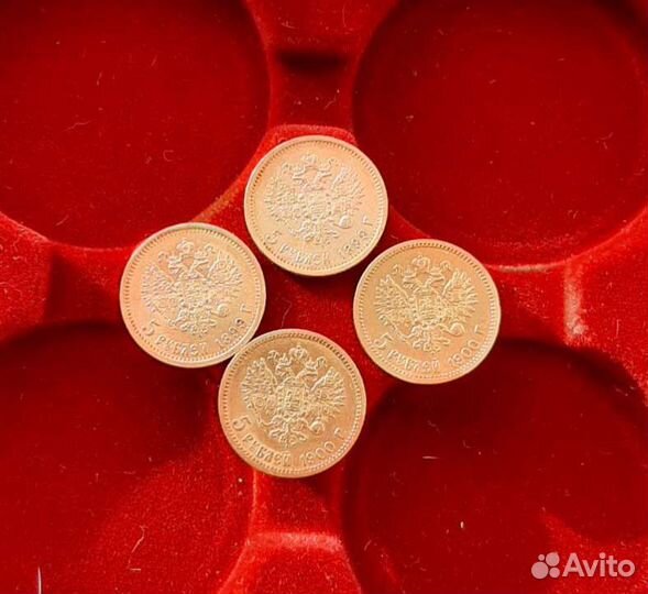 Золотые монеты Николая 2