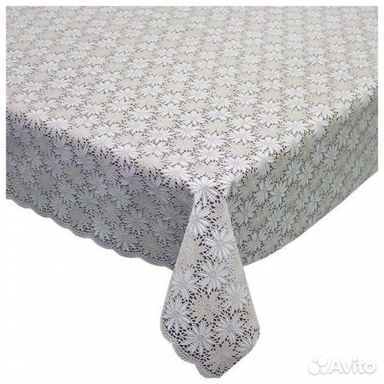 Клеенка ажурная towa твp7964 шир.138см бело-бежевая, арт.4233