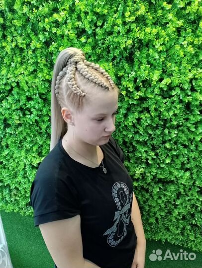 Афрокосы,Кудри, Брейды в хвост, de и se косы