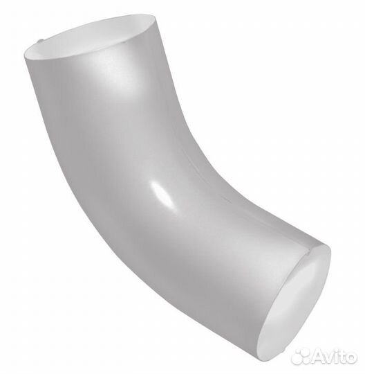 Колено 60 град Optima 90мм RAL 9003