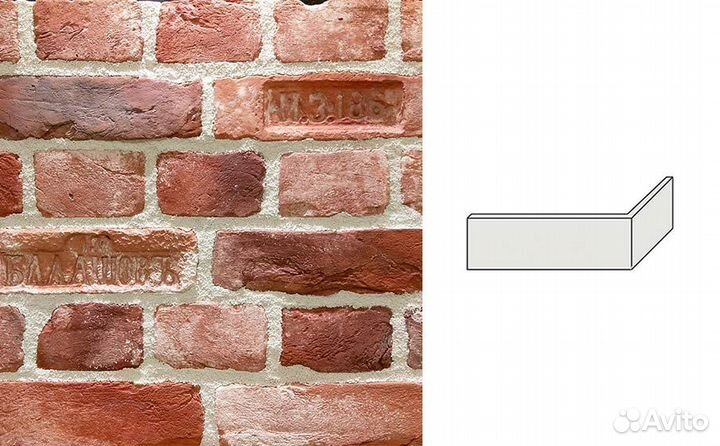 Угловой декоративный кирпич Redstone Старый Питер