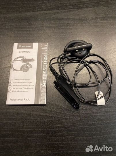 Гибкий наушник для рации motorola solutions