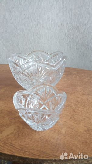 Ваза хрустальная СССР + маленькая в Подарок