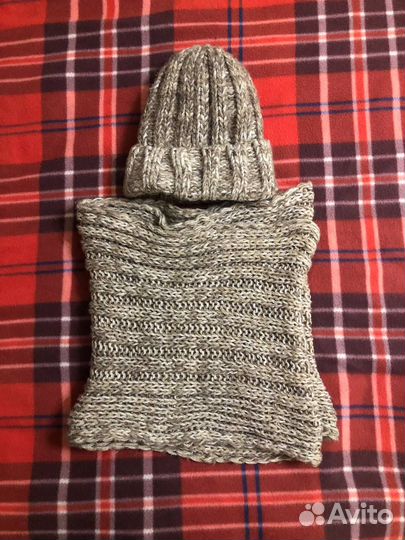 Шапка и шарф(труба) женский