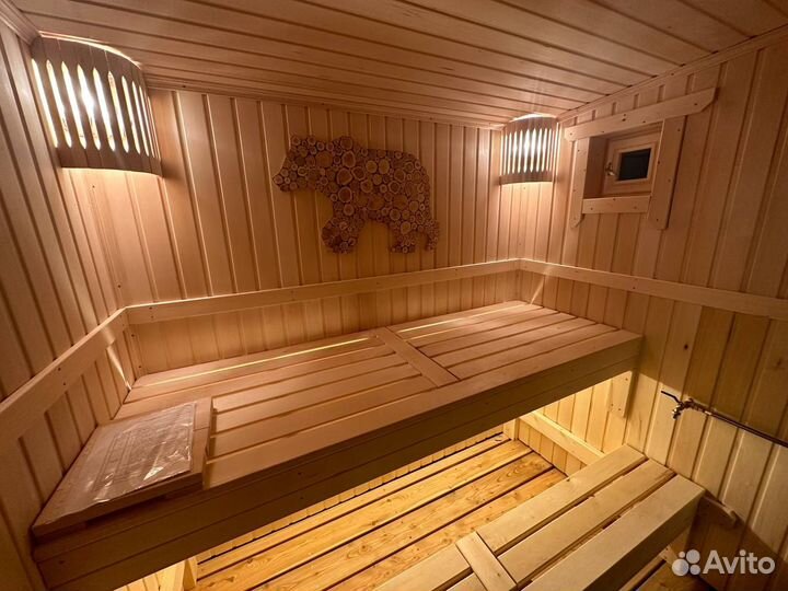 Баня из бруса от производителя с печкой 7x2,3