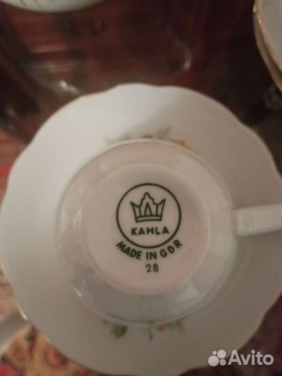 Кофейный сервиз kahla гдр на 6 персон