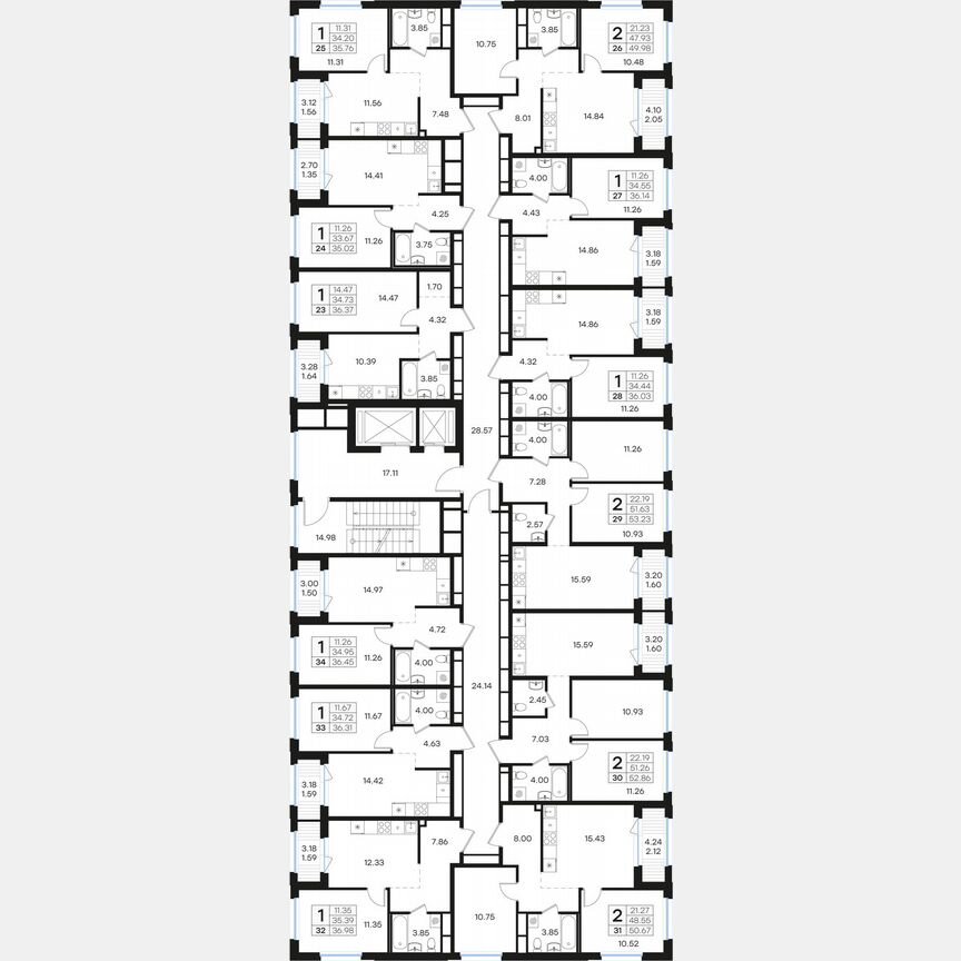 1-к. квартира, 35 м², 4/15 эт.