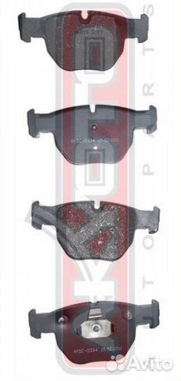 Akyoto akdc-0334 колодки тормозные дисковые передн