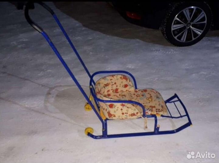 Детские санки с колесами