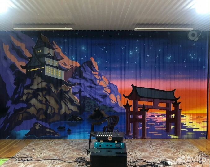 Художественная роспись стен, граффити-оформление