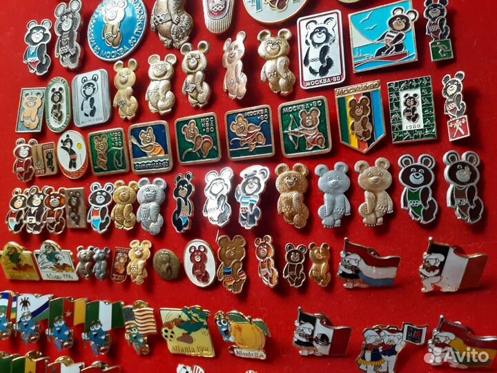 Набор Олимпийских значков. Талисманы. 105 знаков