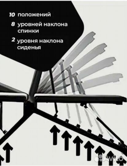 Скамья для жима пресса складная